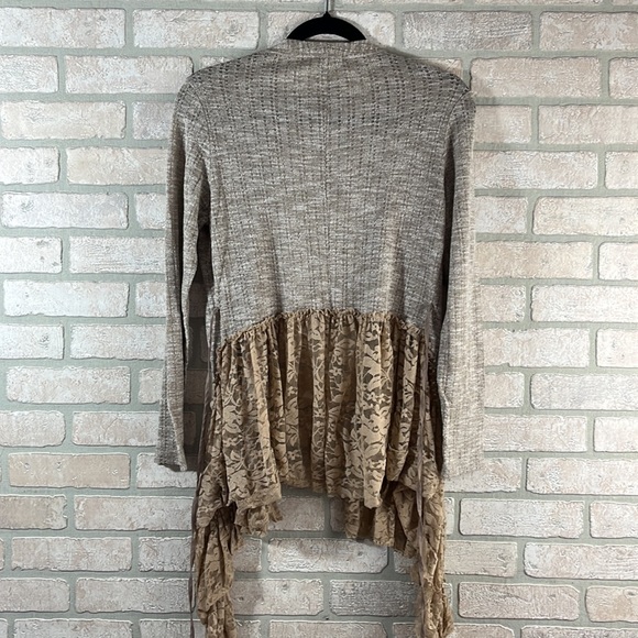a’reve Knit Lace Tie Cardigan- Size M - Picture 2 of 6